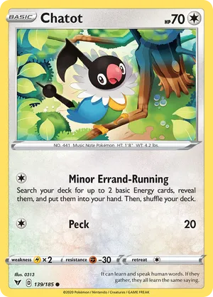 Chatot | Pokémon Cards and Details | pkmn.gg