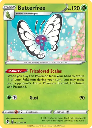 Butterfree | Pokémon Cards and Details | pkmn.gg