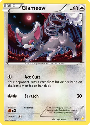 pokemon glameow card - 159/214 - Common - Reverse Holo - TCG  Pokemon Singles  Sun & Moon Sets  Unbroken Bonds Pokmon Hit Points60 HP Form Glameow | Pokmon Cards and