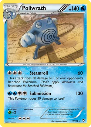 pokemon card poliwrath - 085/196 - Lost Origin Pokmon Hit Points140 HP Form Pokemon Card Game/[SV2a] Pokemon Card