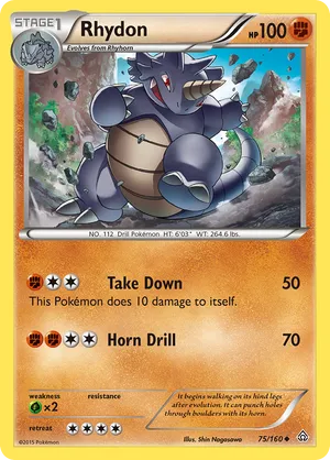 Rhydon | Pokémon Cards and Details | pkmn.gg