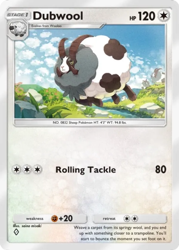 Dubwool | Pokémon Cards and Details | pkmn.gg