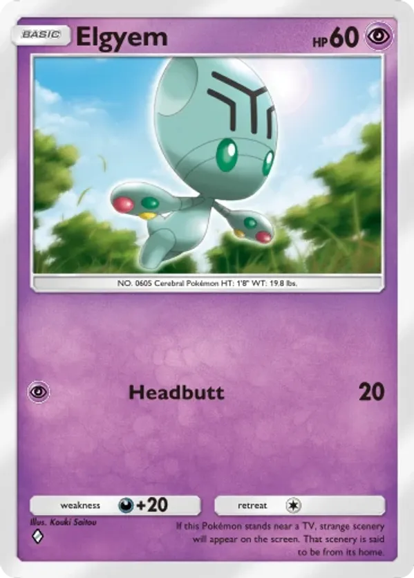 elgyem pokemon card Pokemon Next Destinies Common Elgyem #61