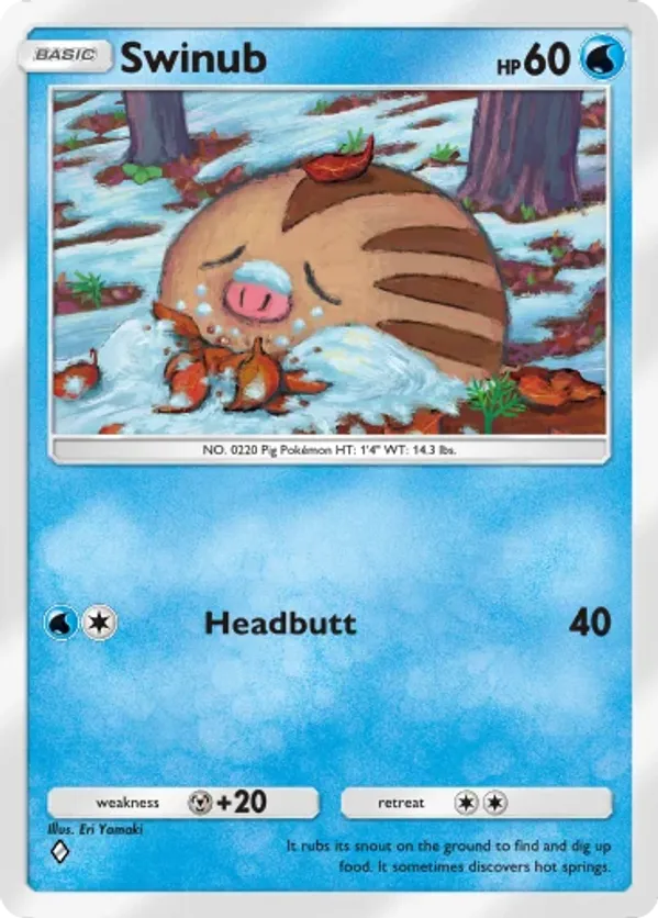 Swinub | Pokémon Cards and Details | pkmn.gg