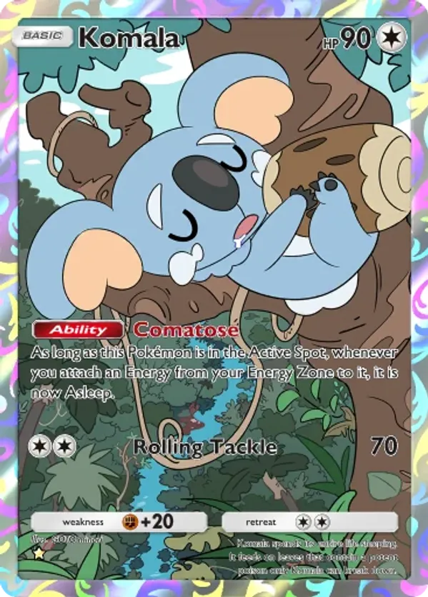 komala pokemon card value SM Unified Minds 185/236 (Reverse Holo) Pokmon Hit Points100 HP Stage Komala - Sun & Moon