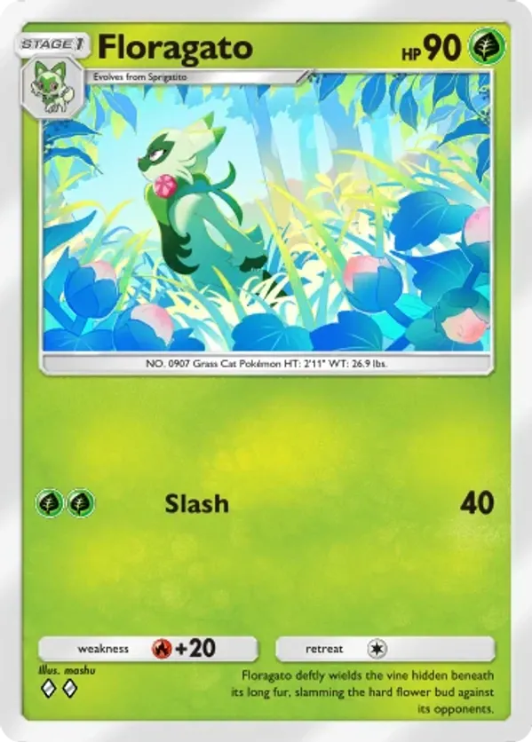 floragato pokemon card value Japanese 202/190 sv4a Shiny Evolves from null Colorless Floragato Pokemon Cards Price Guide
