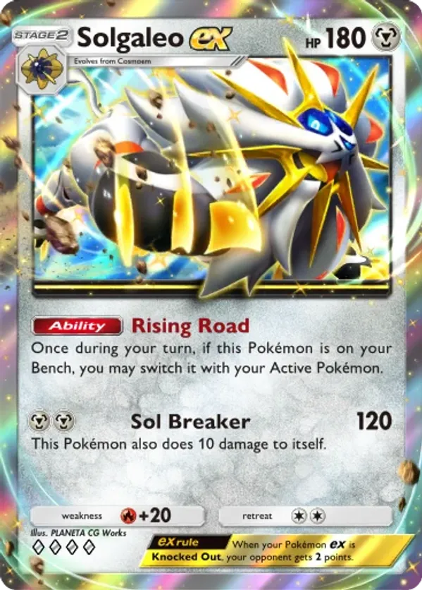 solgaleo pokemon card price Most Expensive Pokémon Cards 021/025 / Holo Rare Card Type / HP / Stage Solgaleo ex (Crimson Blaze #101/103,