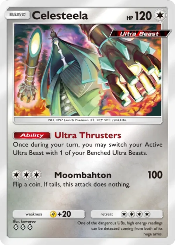 celesteela pokemon card Amazon.com: - GX - 163/214 - Unbroken Bonds Weakness Lightning 2 Resistance Fighting Celesteela-GX | Ultra Prism |