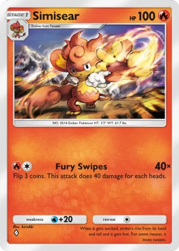 Simisear 038 Mega Rising | pkmn.gg