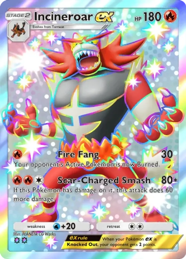 Incineroar ex 318 Mega Rising | pkmn.gg