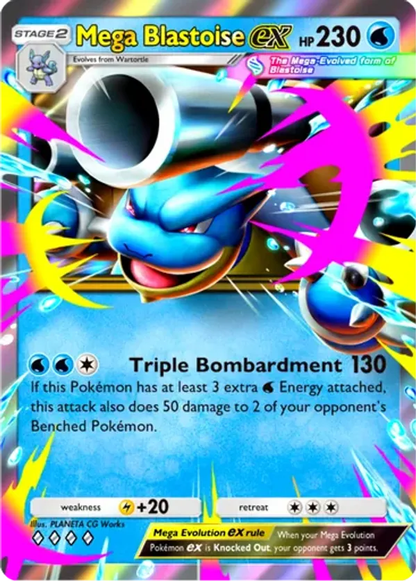 Mega Blastoise ex 020 Crimson Blaze | pkmn.gg