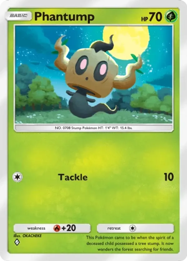 pokemon card phantump - SWSH08: Fusion Strike [REVERSE HOLO] Colorless Retreat Cost Phantump | XY | TCG