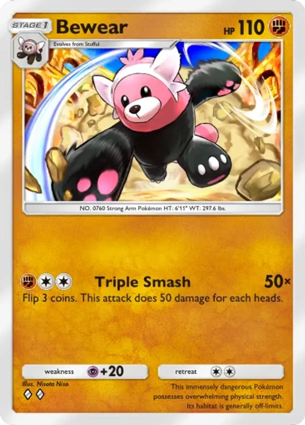 Bewear 091 Pulsing Aura | pkmn.gg