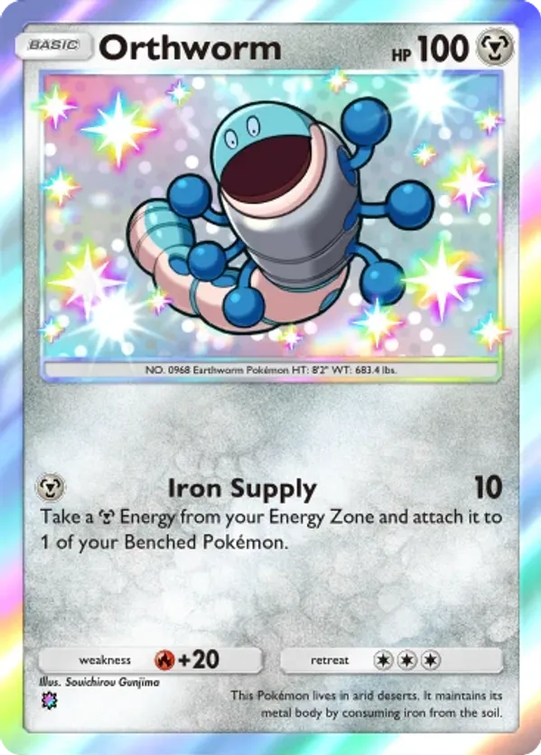 orthworm pokmon card Orthworm HP 130 2023 Holo Collectible Pokemon Card No. 151/193