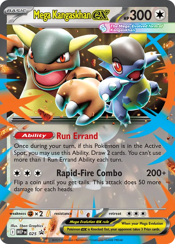 Mega Kangaskhan ex 025 ME Black Star Promos | pkmn.gg