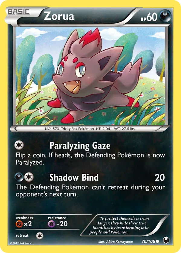 zorua pokemon card price - 89/162 30 Retreat Cost Zorua - 102/203 (Reverse Foil)