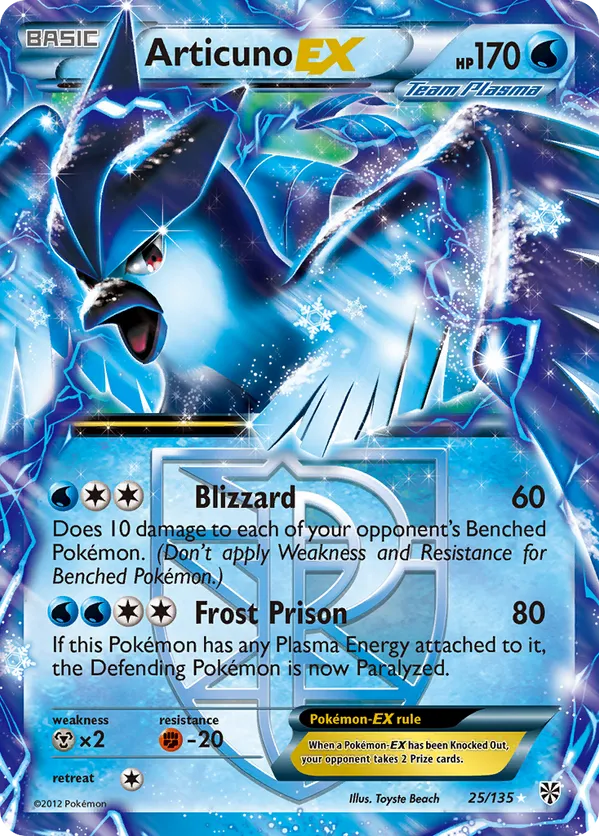 pokemon plasma storm cards Articuno ex #25 PSA 9 Pokmon Hit Points130 HP Form PrimetimePokemon's Blog: Articuno EX Full