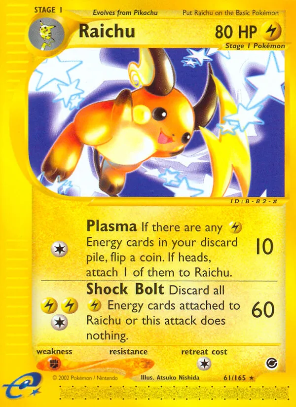 rare raichu card BREAK (50/162) [XY: BREAKthrough] Moderately Played Holofoil Ultra Rare Retreat cost $550,000 for 1999 rare Pokmon