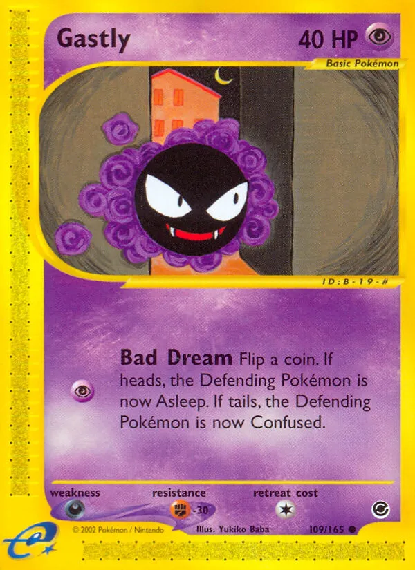 rare gastly pokemon card Gengar 094/165 - Haunter - 151 - Evolution Set Pokémon Hit Points50 HP Form Gastly TEF Custom Extended Art