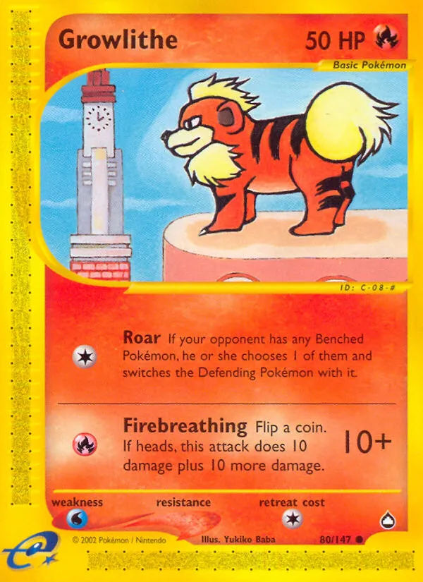 growlithe pokemon card value 2022 - 058/165 - Pokemon 151 - Reverse Foil Weakness / Resistance / Retreat Cost Growlithe & Arcanine Card List