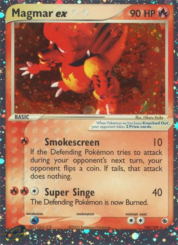 Magmar ex #100/109 Ruby & Sapphire | pkmn.gg