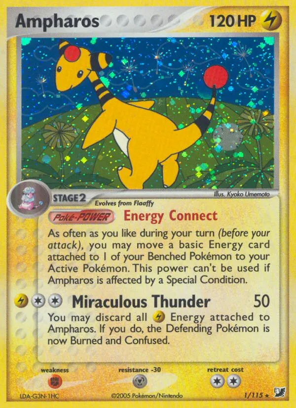 Ampharos #001/115 Unseen Forces | pkmn.gg