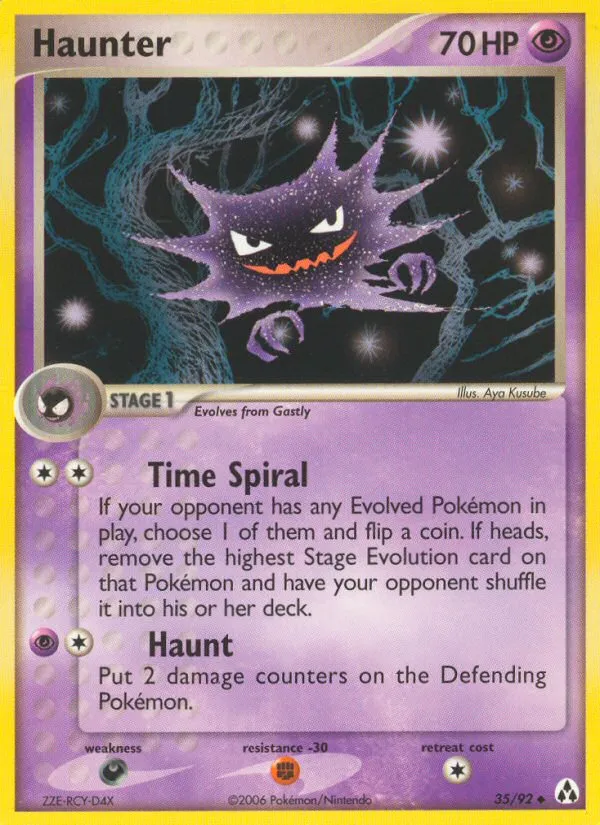 rare haunter pokemon card - 093/165- Pokemon 151 - Reverse Foil Darkness Super Poison Breath (30 Your opponent’s Active Pokémon is now Poisoned.) Original release haunter pokemon card