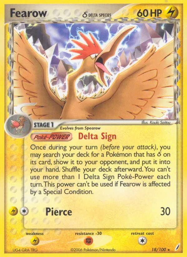 fearow pokemon card value Fearow HP 70 Agility Drill Peck Attack Rarity Yellow Pokmon Card