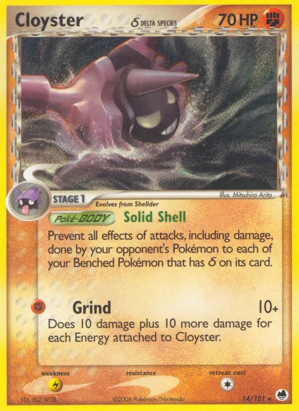 pokemon cloyster card Cloyster RARE Pokemon TCG Card 041/202