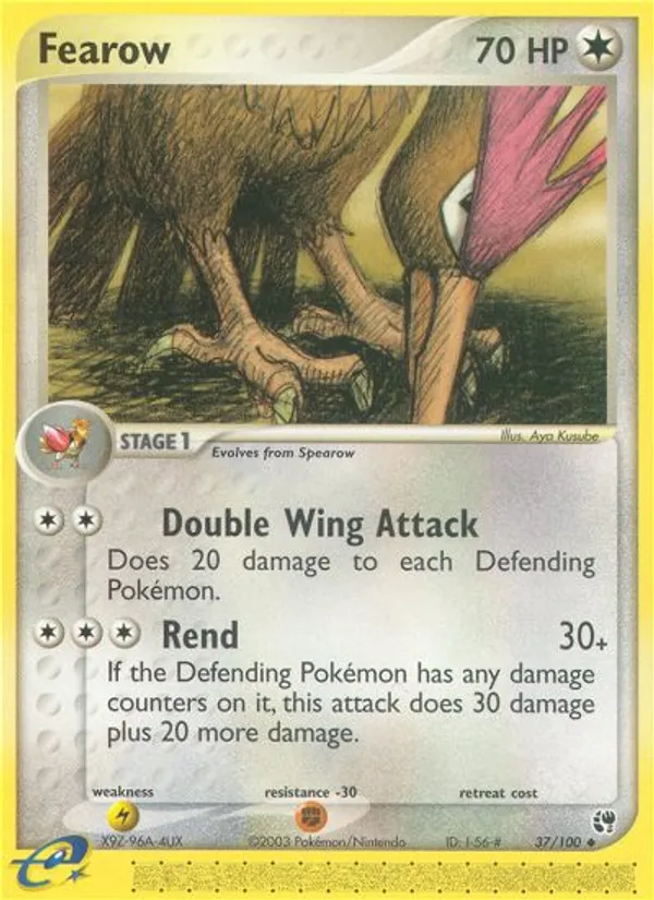 fearow pokemon card price 2006 EX: Crystal Guardians #018/100 Base Guide RarityUncommon Hit Points90 HP Formnull Fearow | Pokmon Cards and