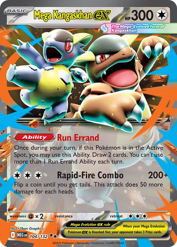 Mega Kangaskhan ex #104/132 Mega Evolution | pkmn.gg