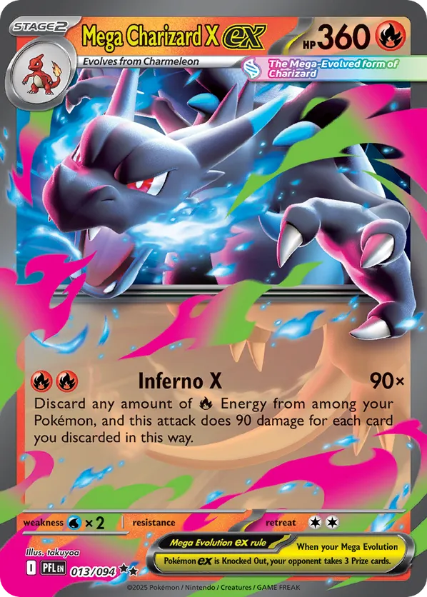 Mega Charizard X ex #013/094 Phantasmal Flames | pkmn.gg