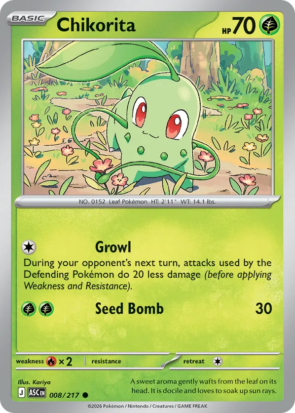 Chikorita #008/217 Ascended Heroes | pkmn.gg