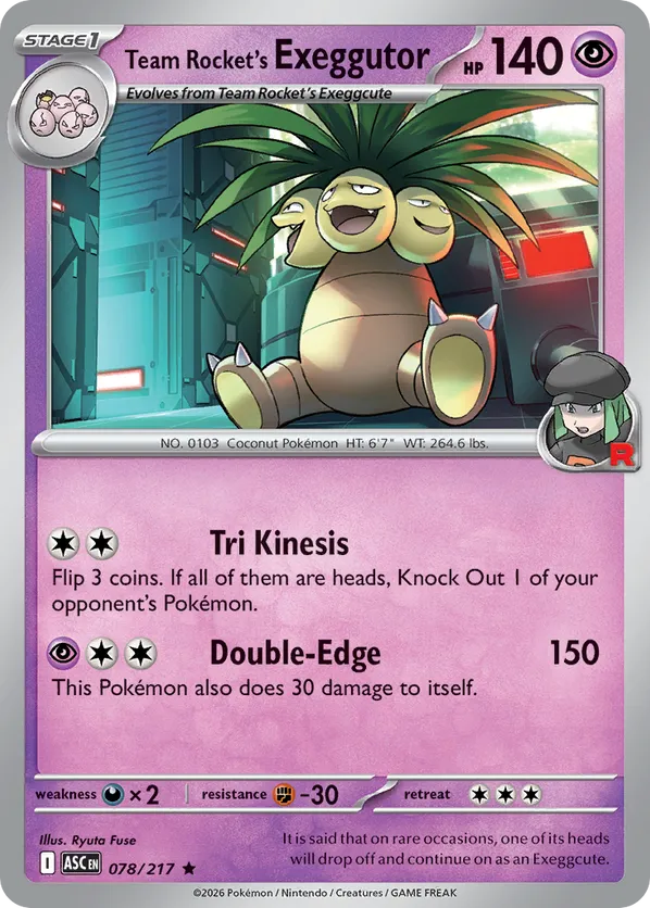 Team Rocket's Exeggutor #078/217 Ascended Heroes | pkmn.gg