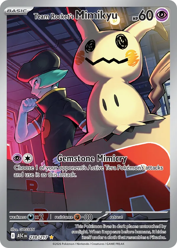 Team Rocket's Mimikyu #238/217 Ascended Heroes | pkmn.gg