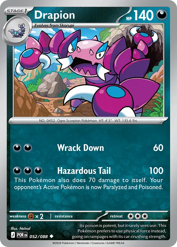 Drapion | Pokémon Cards and Details | pkmn.gg
