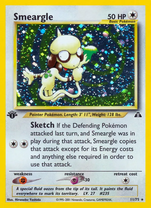 pokemon smeargle card Call of Legends Holo #21/95  TG10/TG30 / Ultra Rare Card Type / HP / Stage Smeargle | Pokmon Cards and
