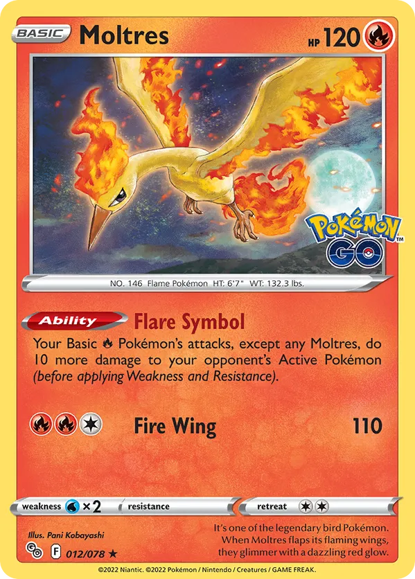 Moltres #012/78 Pokmon GO | pkmn.gg