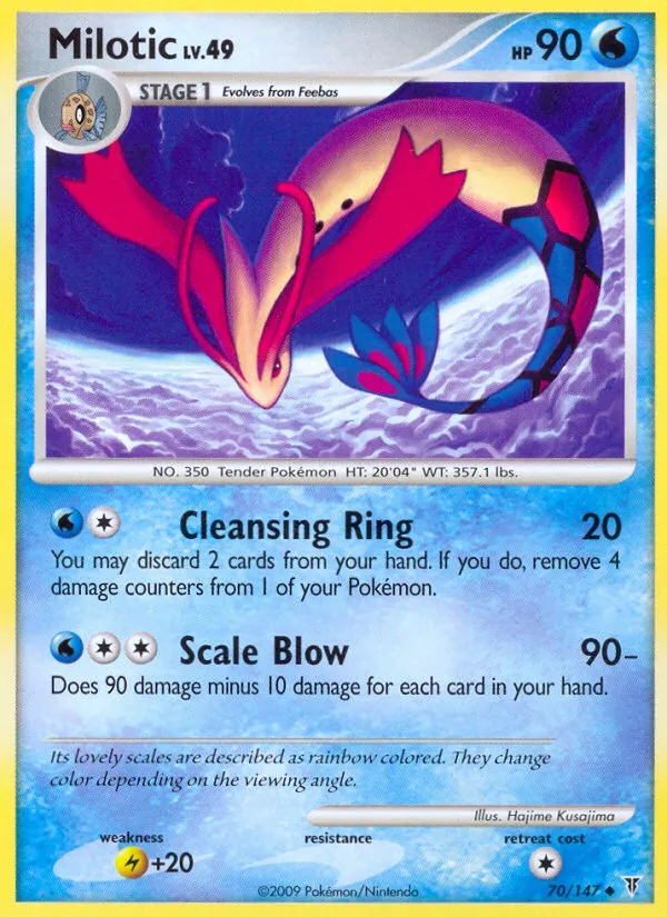 milotic pokemon card value ex 42/191 Double Rare | Surging Colorless Surf (80) Weakness Lightning 2 Resistance None None Retreat Cost Milotic 39/189 - SWSH03 Darkness