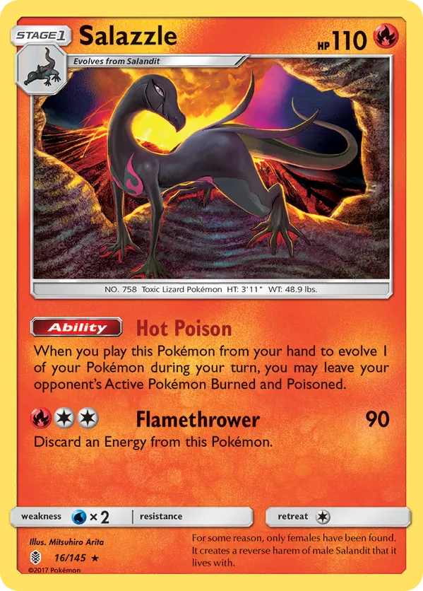 Salazzle | Pokmon Cards and Details | pkmn.gg