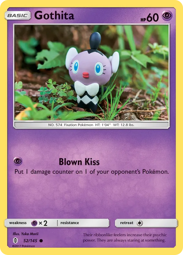gothita pokemon card AR 121/86 sv11W White Flare Japanese  GLIT Japanese Hobby Shop Colorless Gentle Slap (30) Weakness Darkness 2 Resistance Fighting Gothita | XYFates Collide |