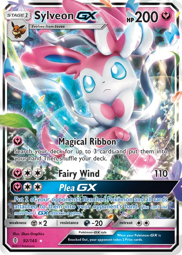 sylveon pokemon card price GX (Full Art) (140/145) [Sun & Moon: Guardians Rising] – Plug Rapid Strike Pokemon Trading Card Game Sun