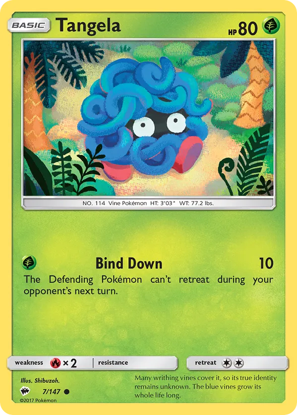 Tangela #007/147 Burning Shadows | pkmn.gg