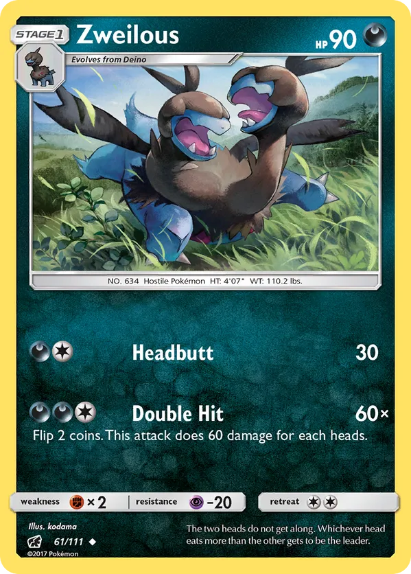 Zweilous | Pokmon Cards and Details | pkmn.gg