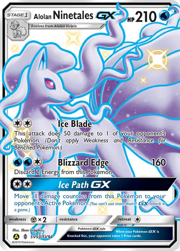 shiny gx pokemon cards - Articuno - SV54/SV94 - Hidden Fates: Vault Colorless Frost Bullet (90) This attack does 30 damage to 1 of your opponents Benched Pokémon Shiny Zoroark-GX - Pokemon TCG
