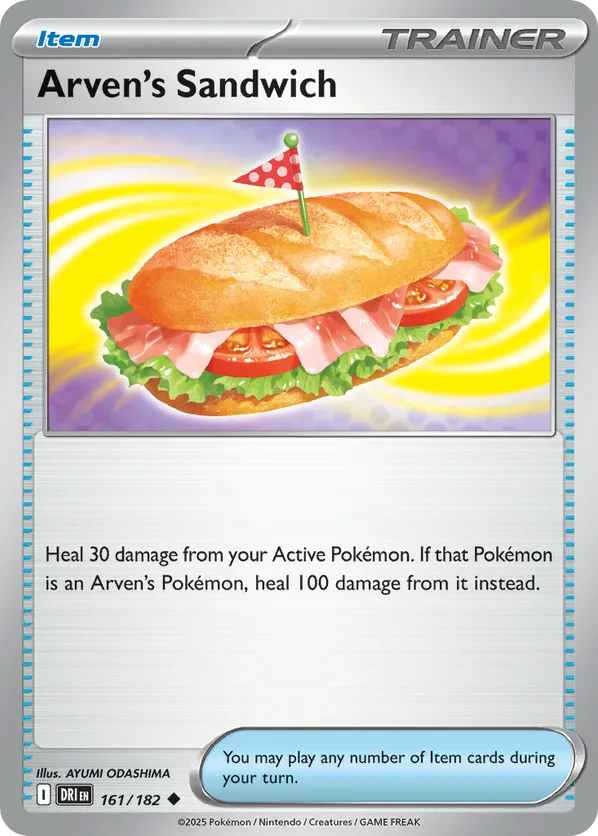 Arven's Sandwich #161/182 Destined Rivals | pkmn.gg