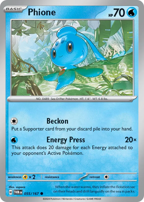 Phione | Pokémon Cards and Details | pkmn.gg