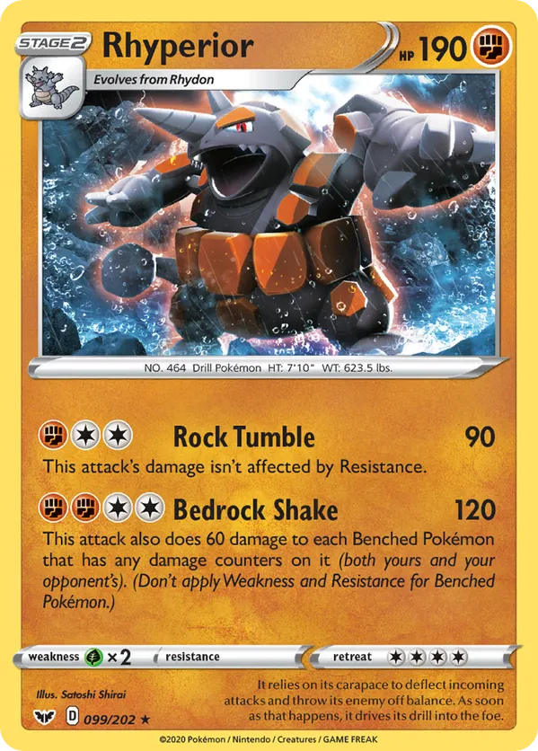 rhyperior v pokemon card value - SWSH03: Darkness Ablaze [ULTRA RARE] Stage 2 Rhyperior V - SWSH03: Darkness