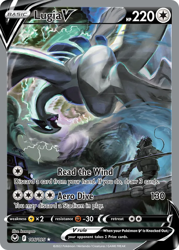 pokemon card shadow lugia M Shadow Lugia Ex Hp1000 Gold Foil Fan Art Display Card NM