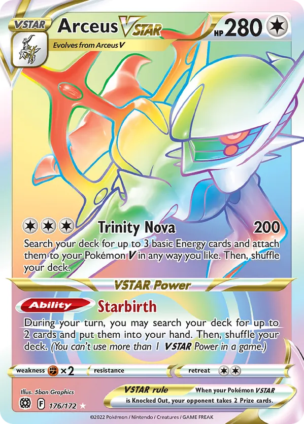 what is the most expensive pokemon card in brilliant stars Arceus V 122/172 - Ultra Rare Top 10 Expensive Brilliant Stars